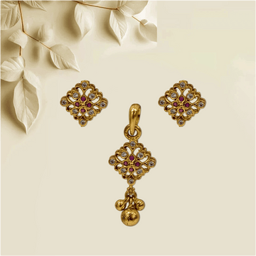 Premium Gold-Plated Pendant Set