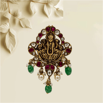 Dazzling 3D Kundan Pendant