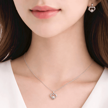 Style Pair Chain & Stud Set – Silver Finish