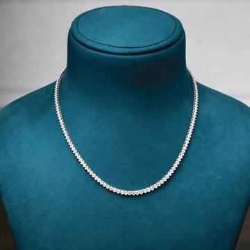 Modern Glam Silver Necklace