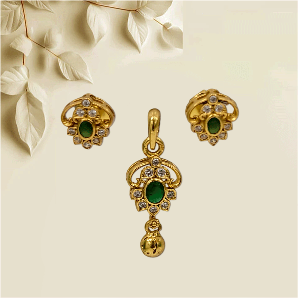 Premium Gold-Plated Pendant Set