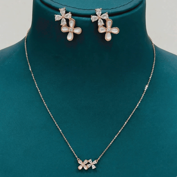 Style Pair Chain & Stud Set – Rose Gold Finish