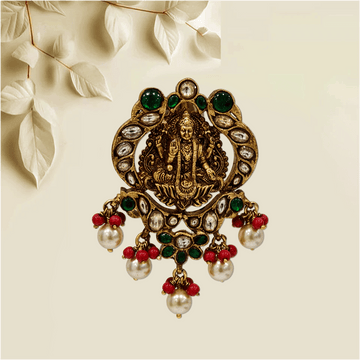 Dazzling 3D Kundan Pendant