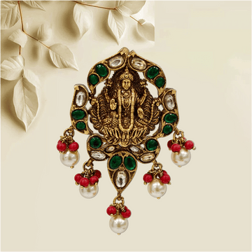Dazzling 3D Kundan Pendant