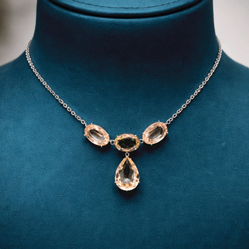 Modern Glam Silver Necklace