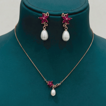 Style Pair Chain & Stud Set – Rose Gold Finish