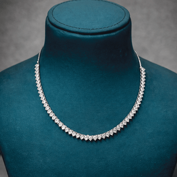 Modern Glam Silver Necklace