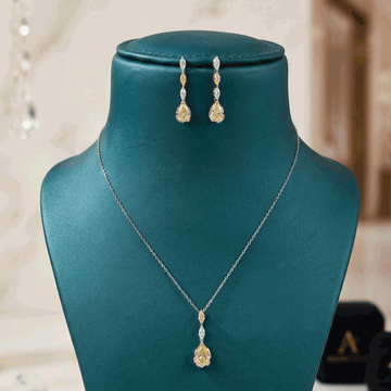 Style Pair Chain & Stud Set – Silver Finish