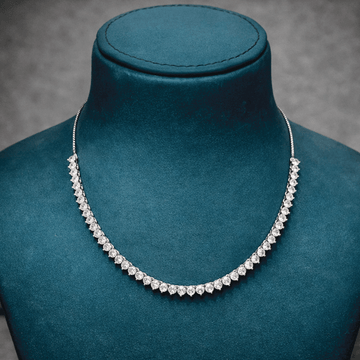 Modern Glam Silver Necklace