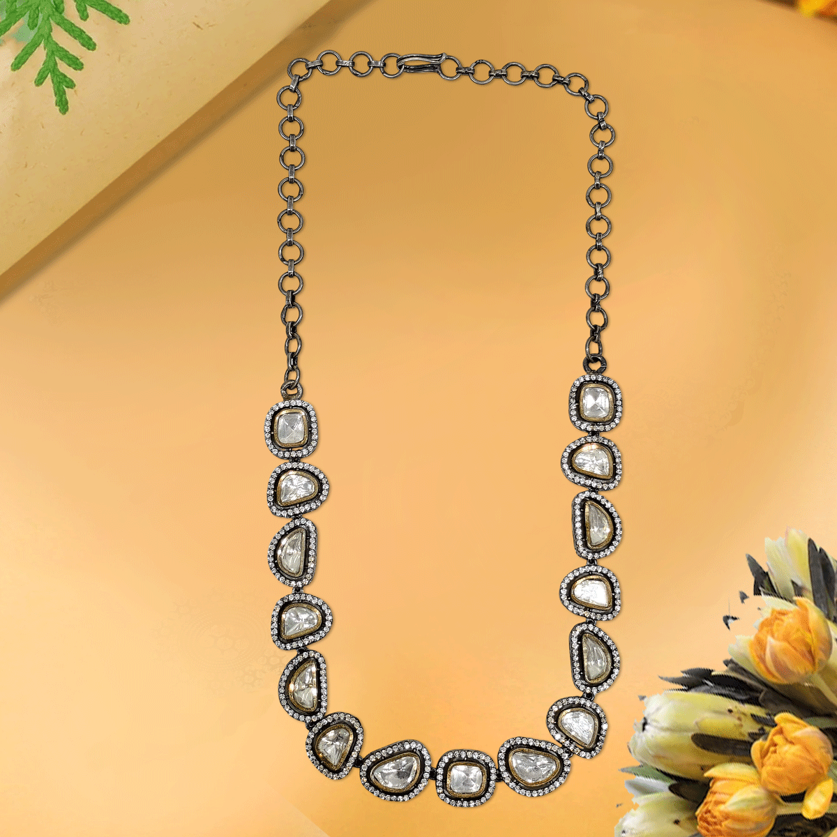 Eternal Grace Oxidised Necklace
