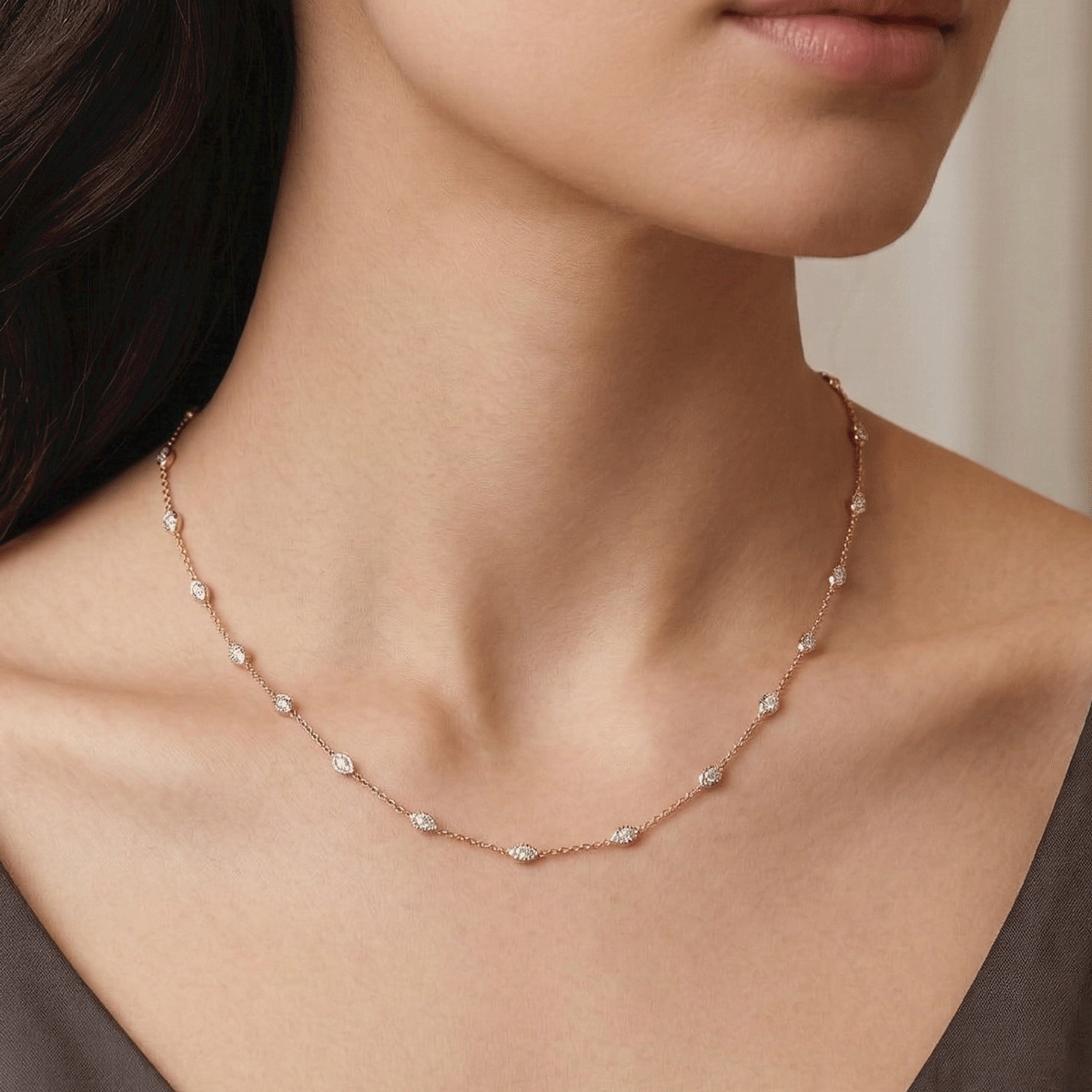 Rose Radiance Neck Chain