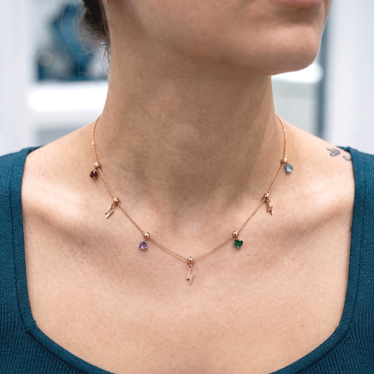 Rose Radiance Neck Chain