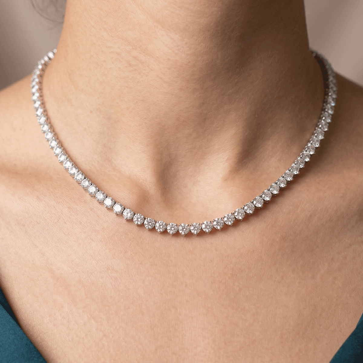 Modern Glam Silver Necklace