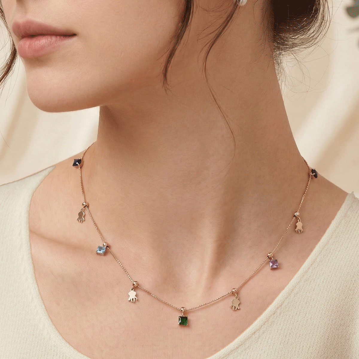 Rose Radiance Neck Chain