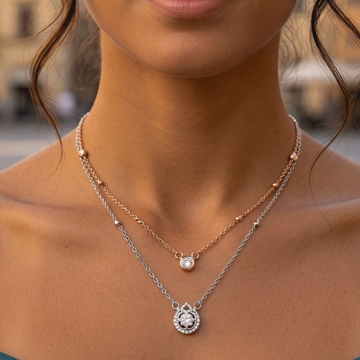 Rose Radiance Neck Chain