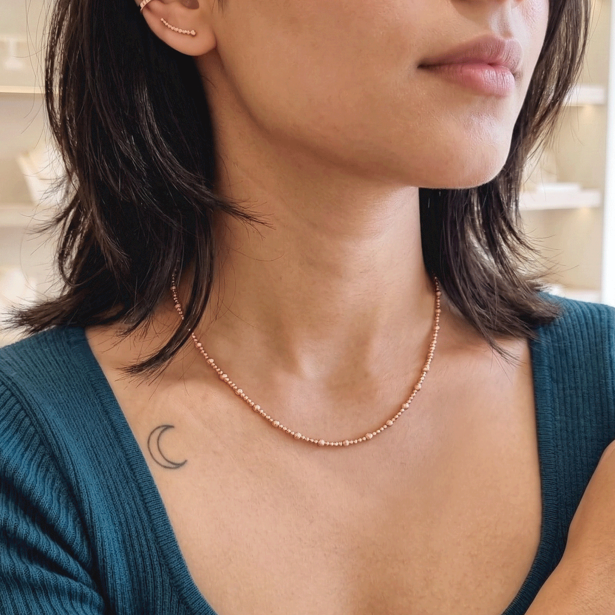 Rose Radiance Neck Chain