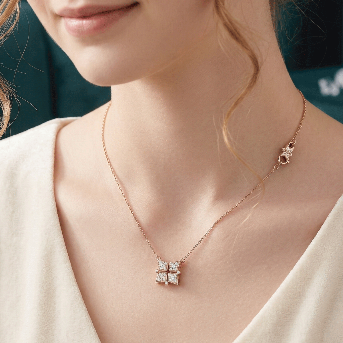 Rose Radiance Neck Chain