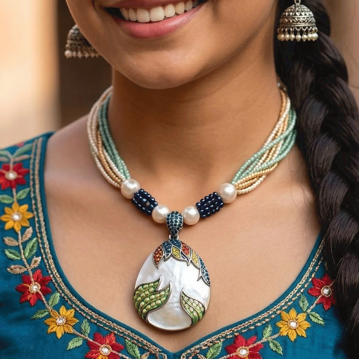 Boho Style Beaded Chain