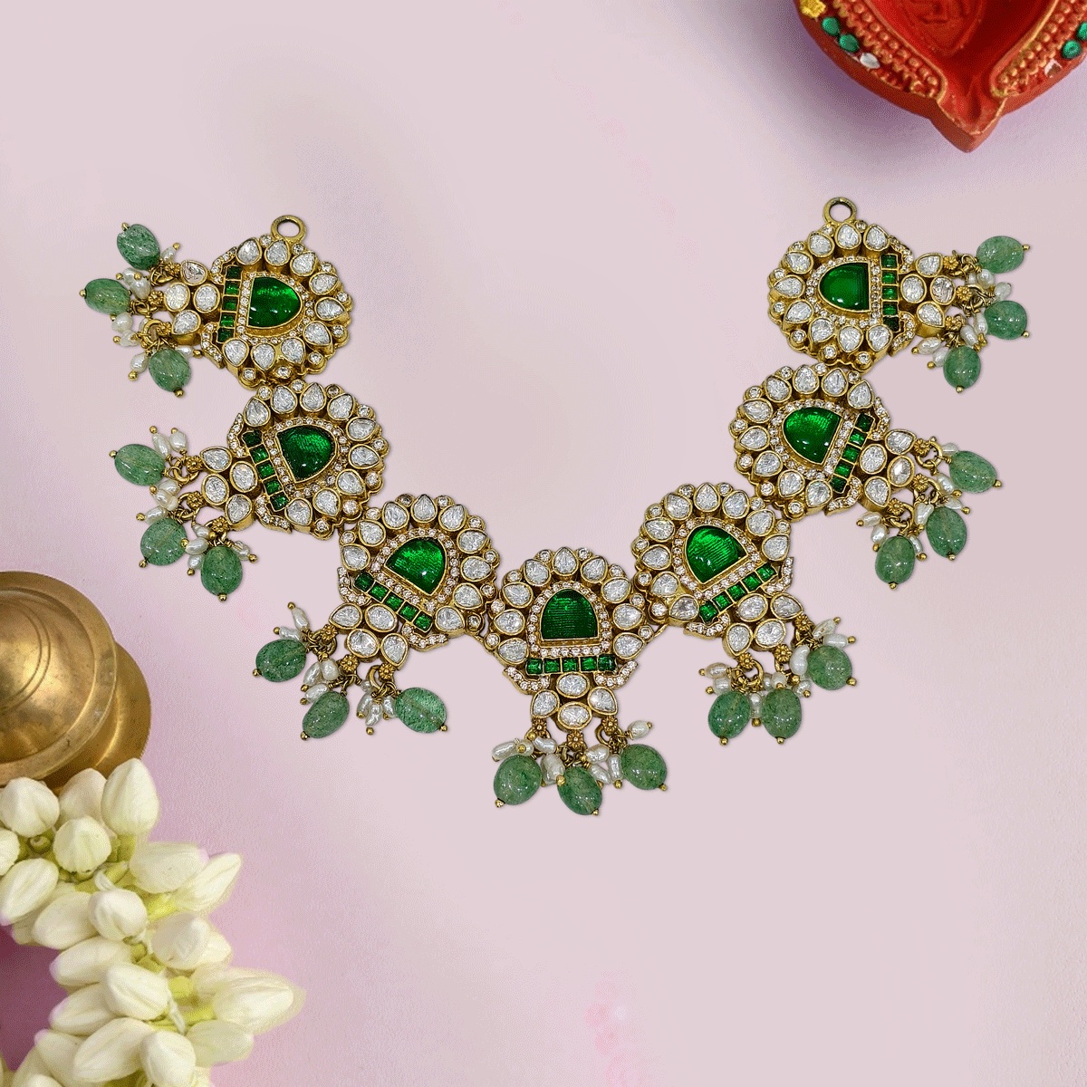 Aurora Color Stone Necklace