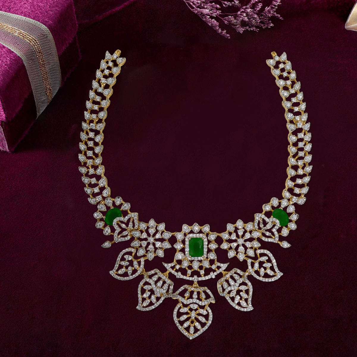 Dazzling Zircon Sparkle Necklace