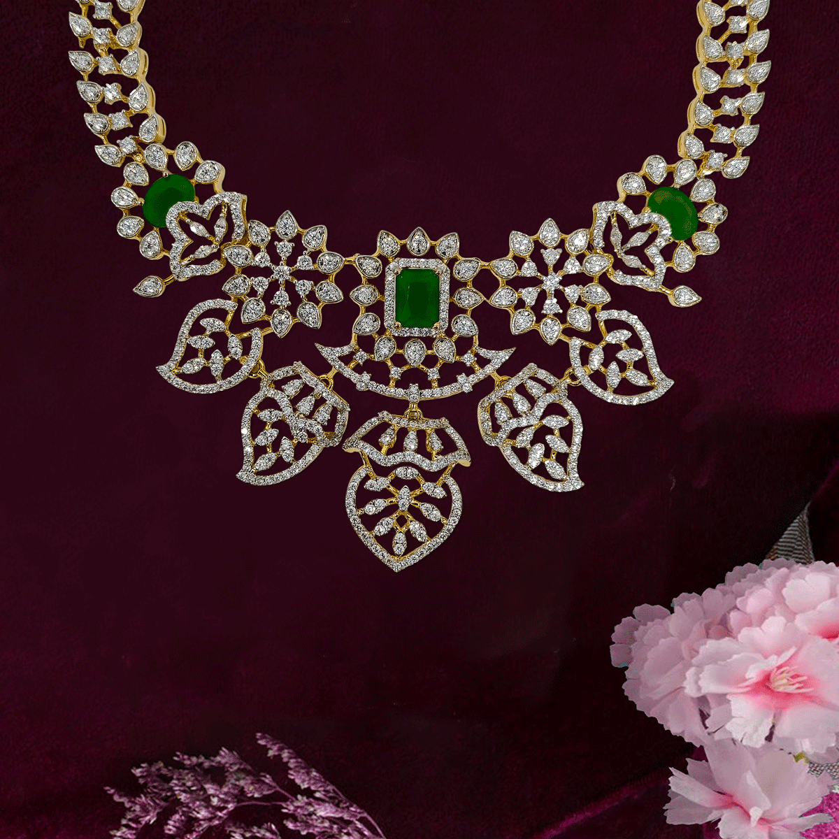 Dazzling Zircon Sparkle Necklace