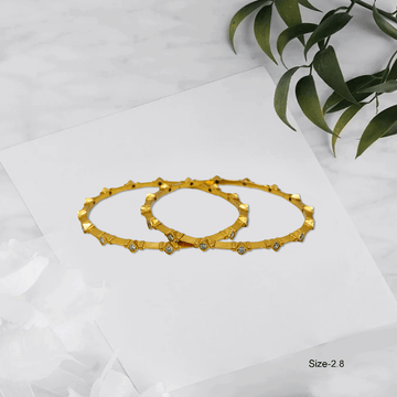 Radiant Royale White Stone Bangles