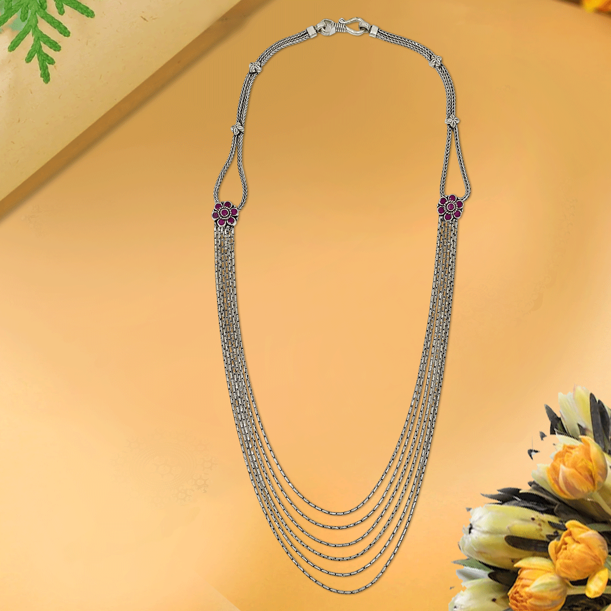 Eternal Grace Oxidised Necklace