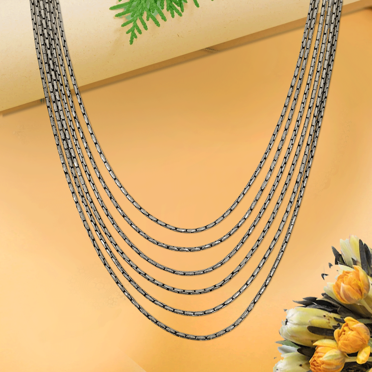 Eternal Grace Oxidised Necklace