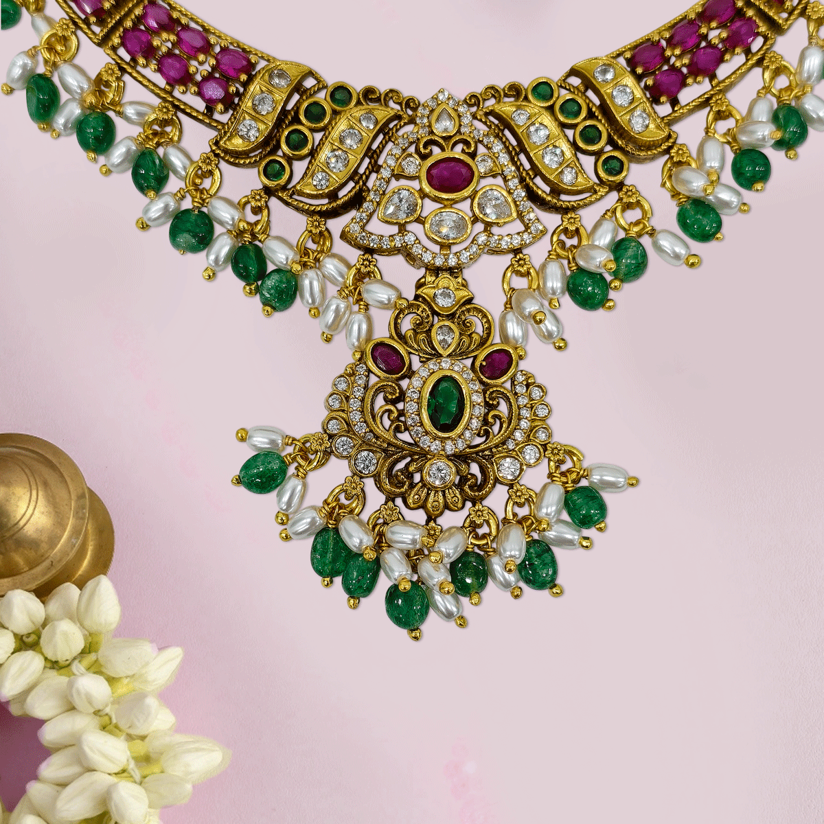 Aurora Color Stone Necklace