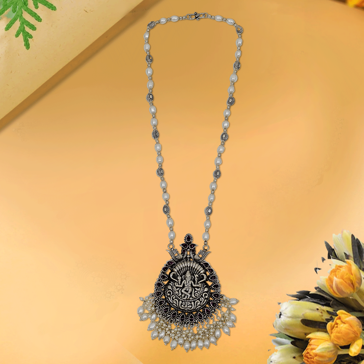 Eternal Grace Oxidised Necklace