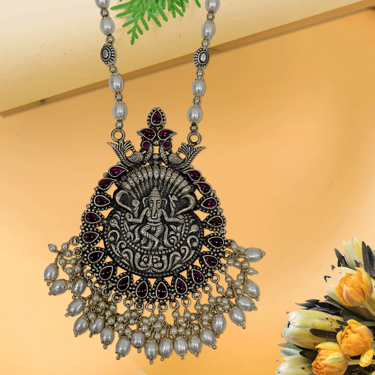 Eternal Grace Oxidised Necklace