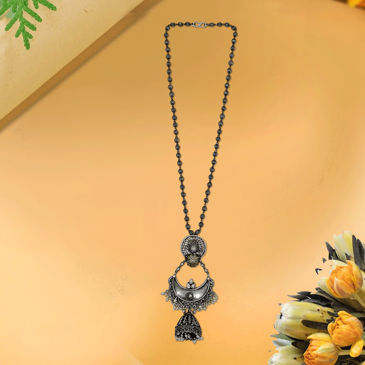 Eternal Grace Oxidised Necklace