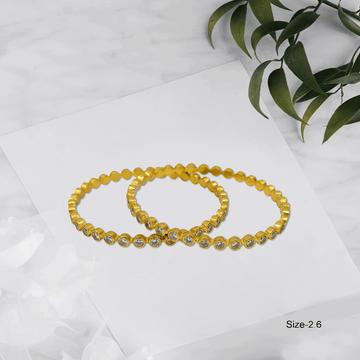 Radiant Royale White Stone Bangles