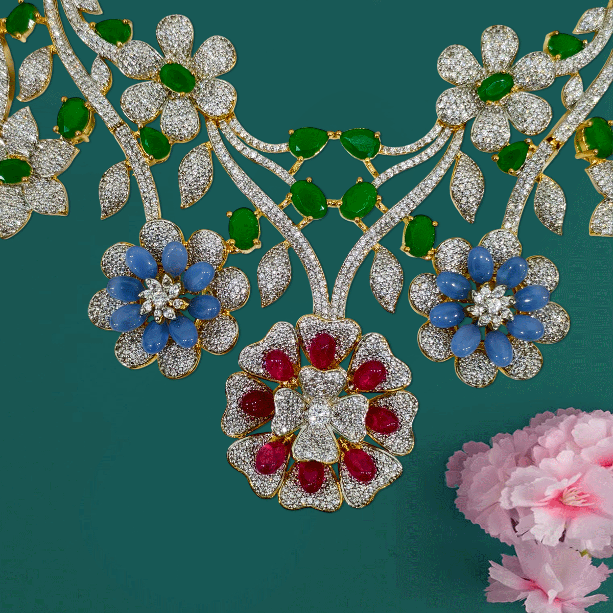 Dazzling Zircon Sparkle Necklace