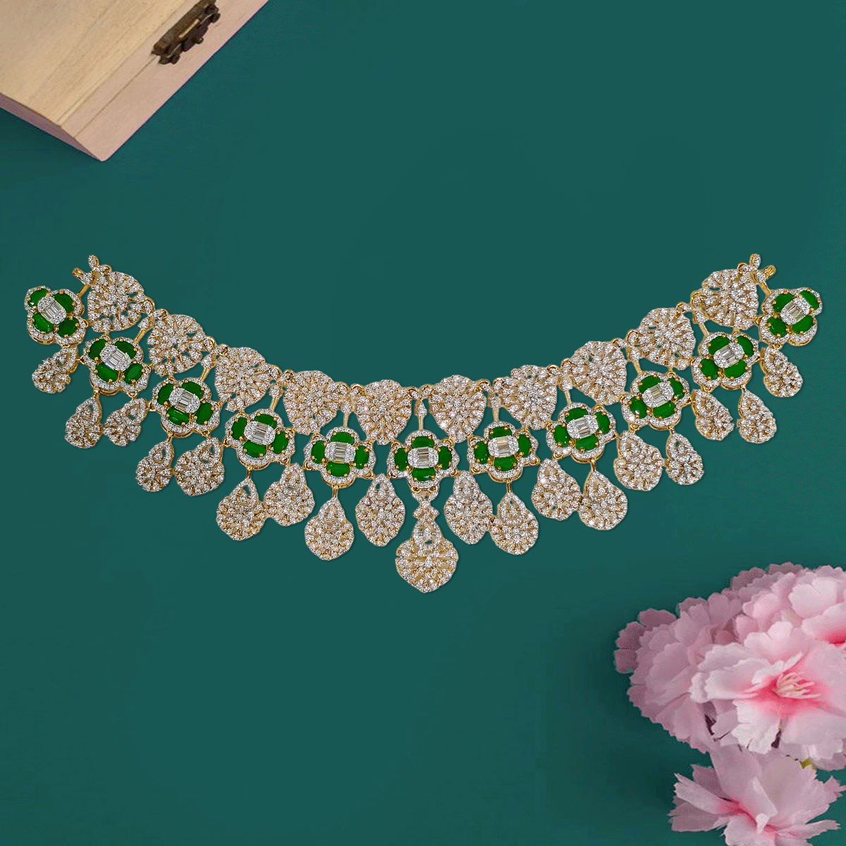 Dazzling Zircon Sparkle Necklace