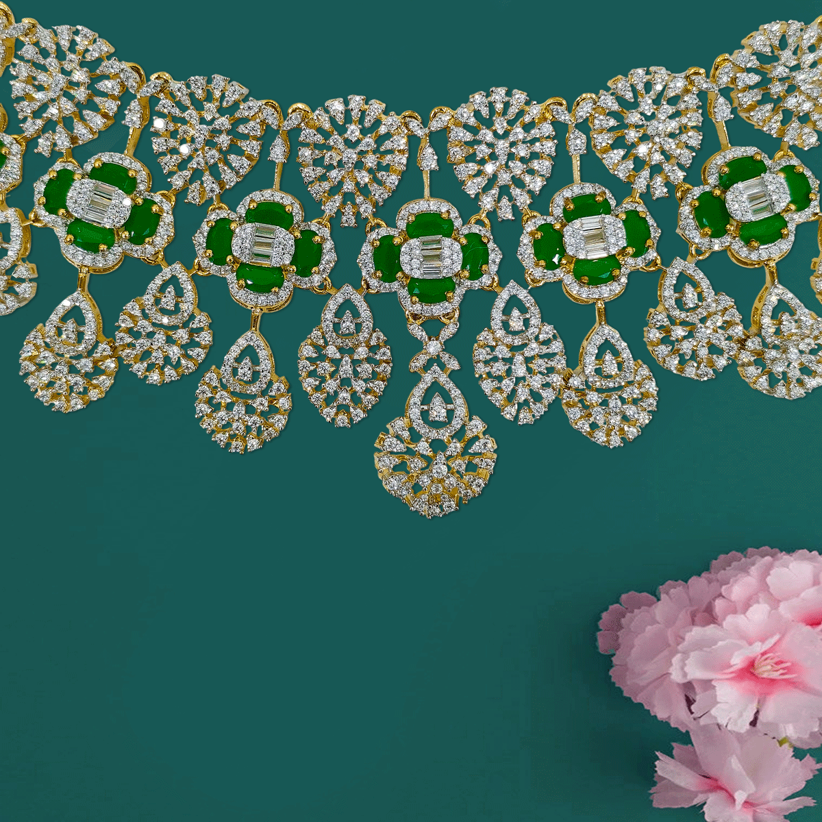 Dazzling Zircon Sparkle Necklace