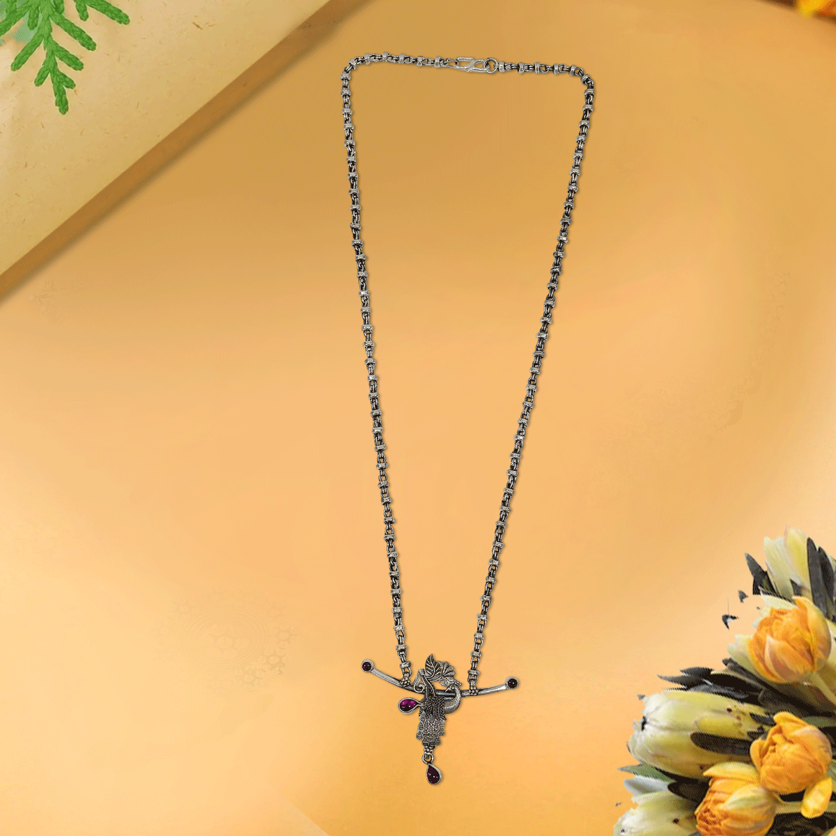 Eternal Grace Oxidised Necklace