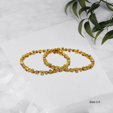 Radiant Royale White Stone Bangles