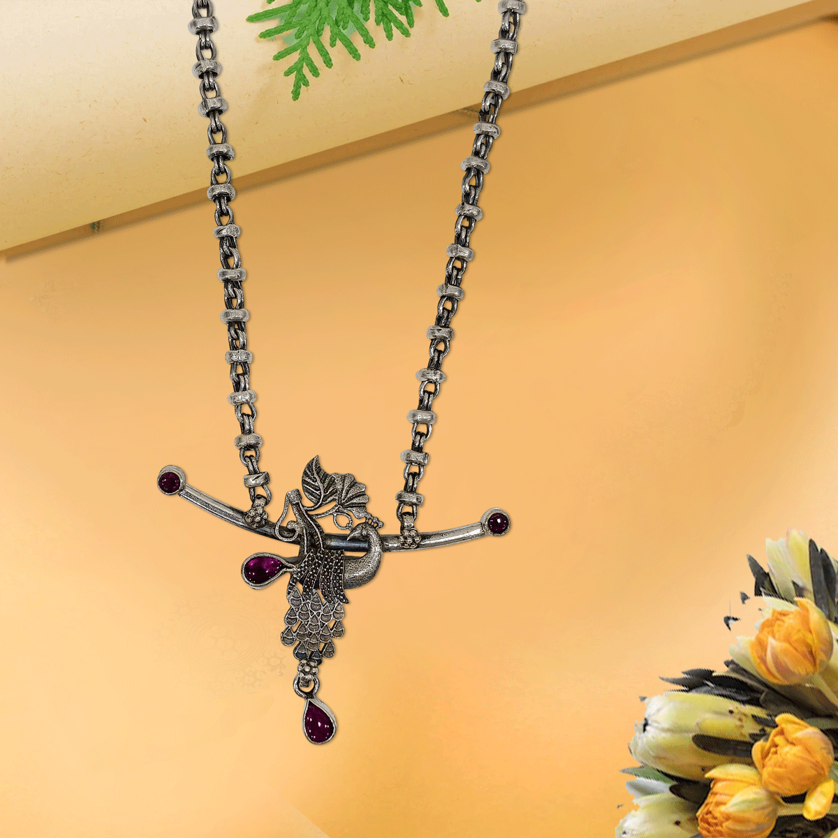 Eternal Grace Oxidised Necklace