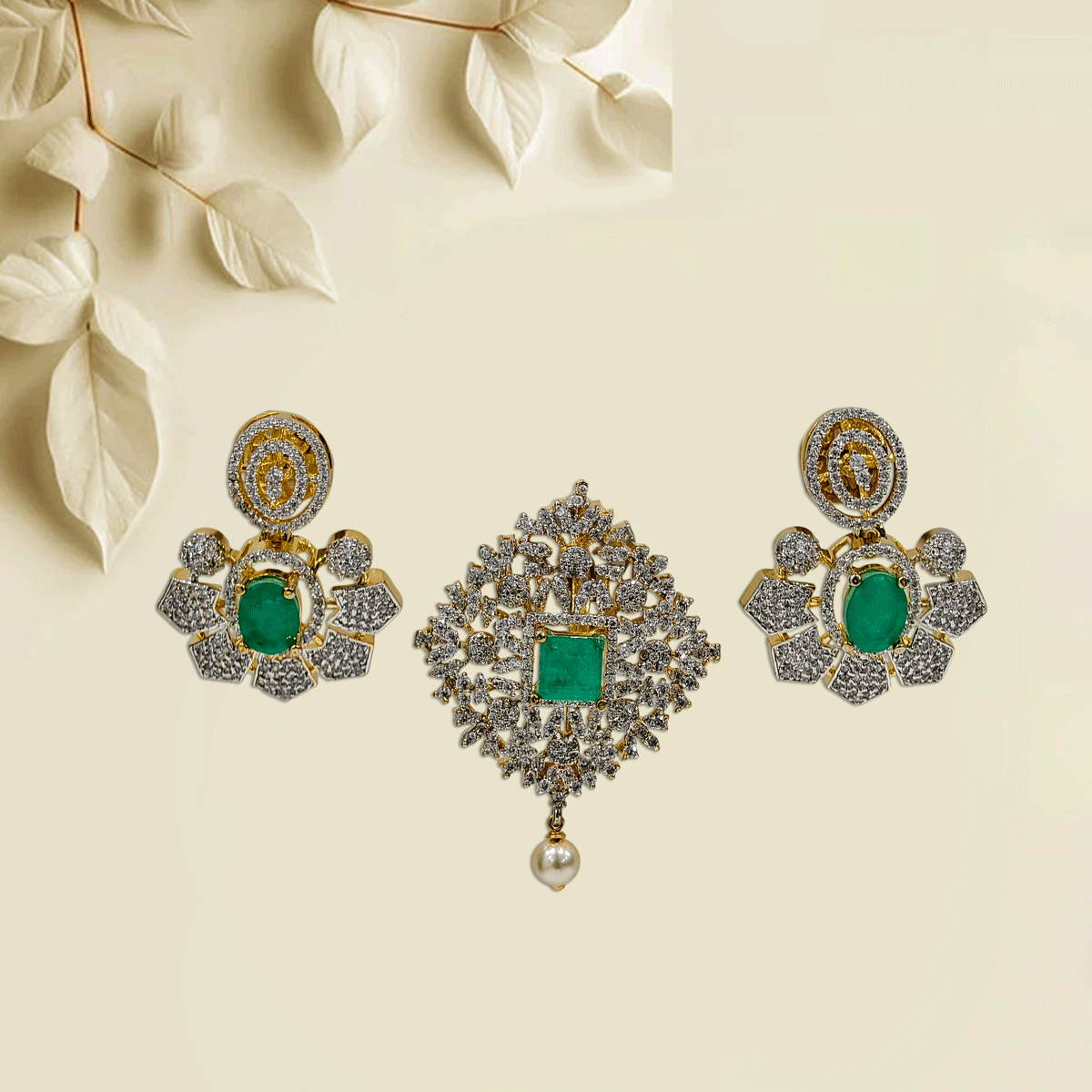 Premium Gold-Plated Pendant Set