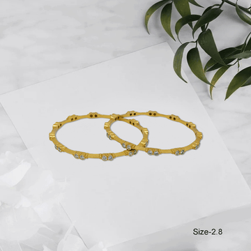 Radiant Royale White Stone Bangles
