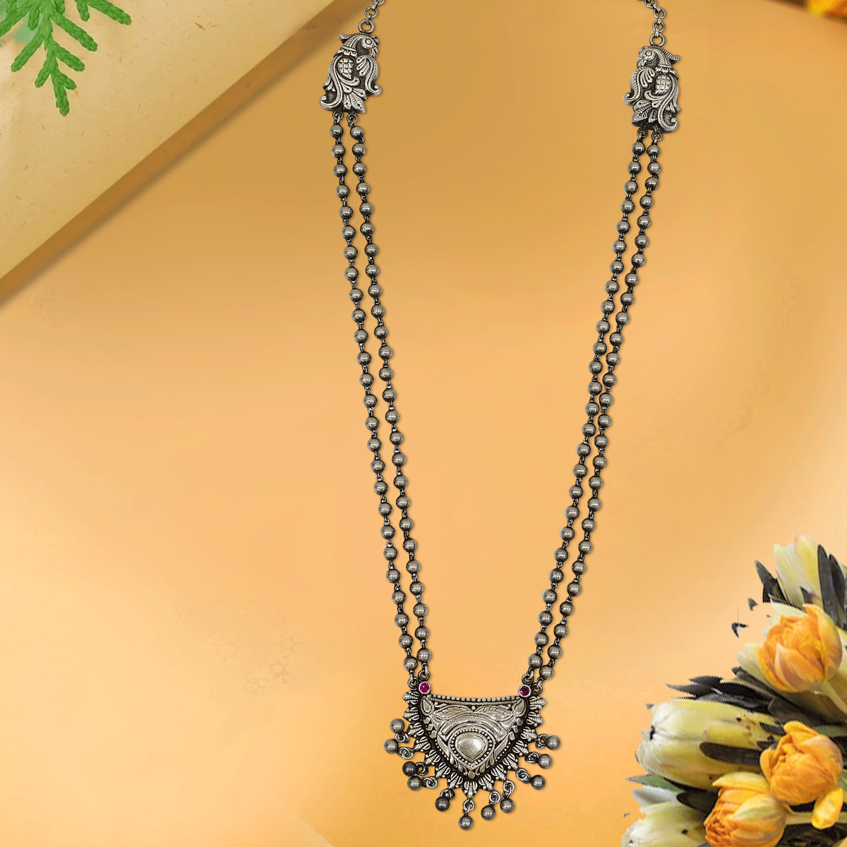Eternal Grace Oxidised Necklace