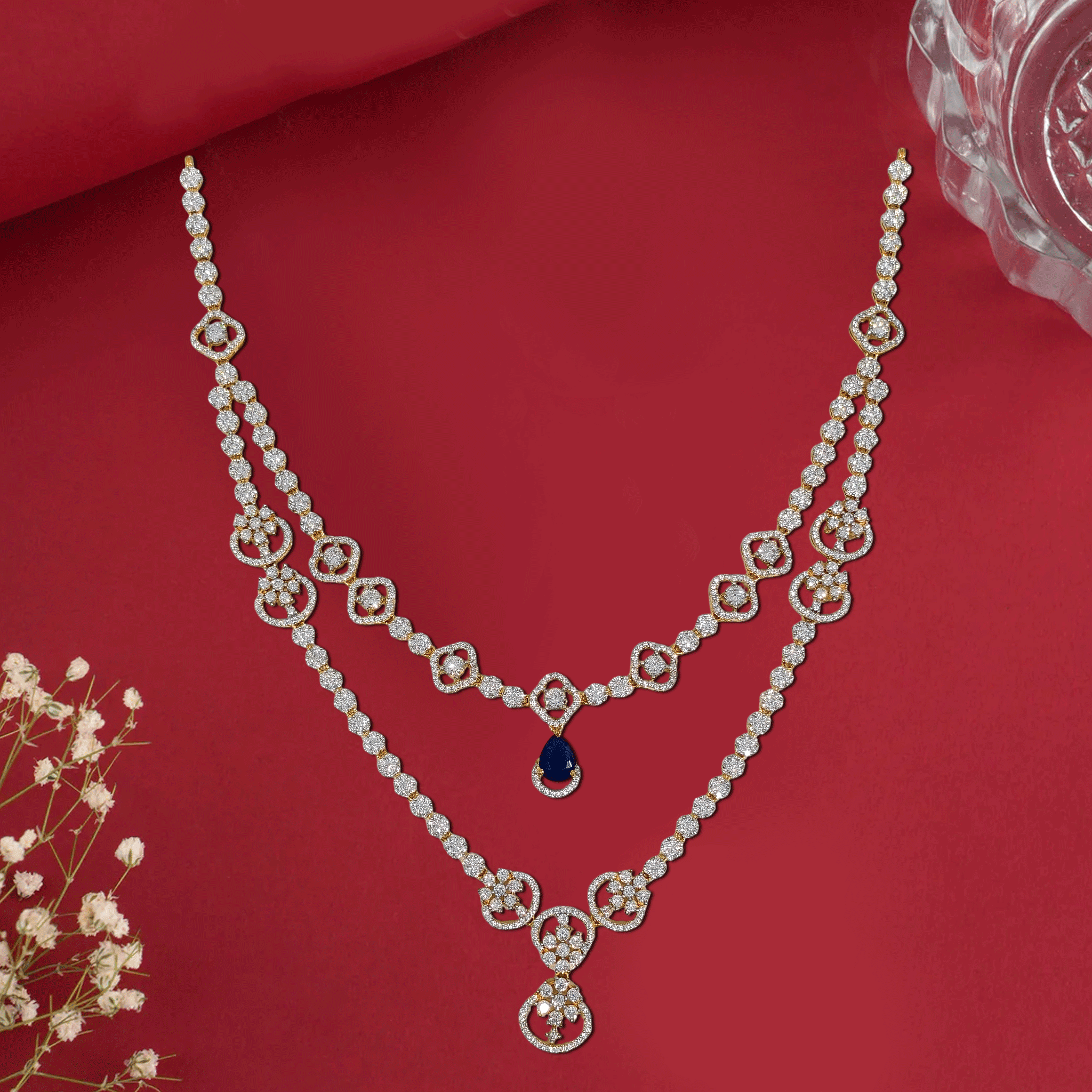 Dazzling Zircon Sparkle Necklace