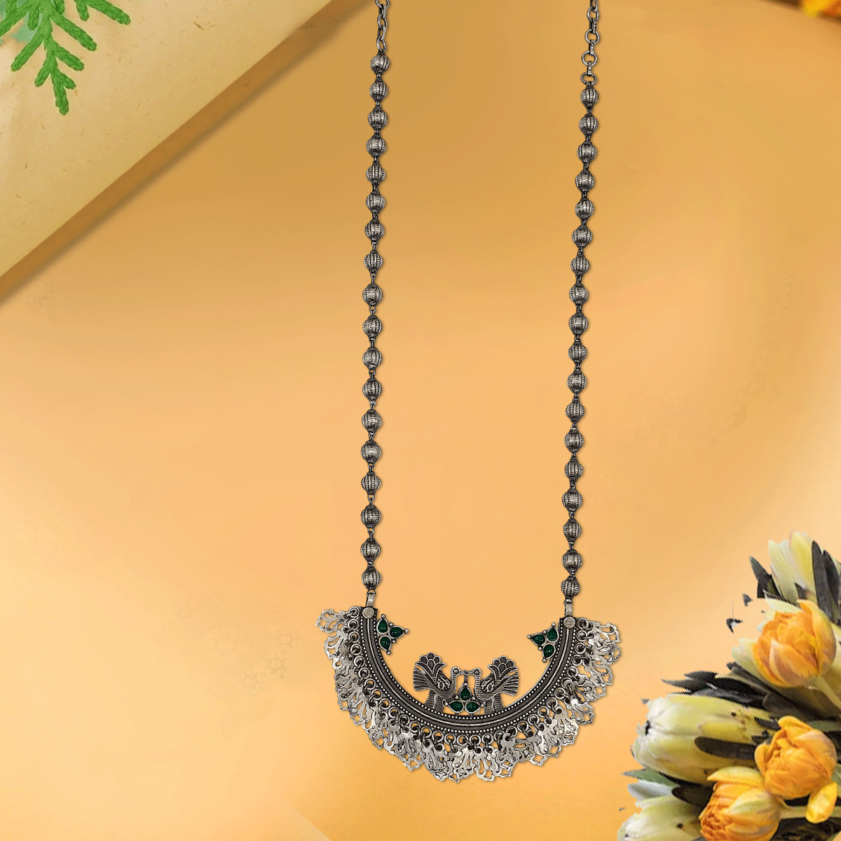 Eternal Grace Oxidised Necklace