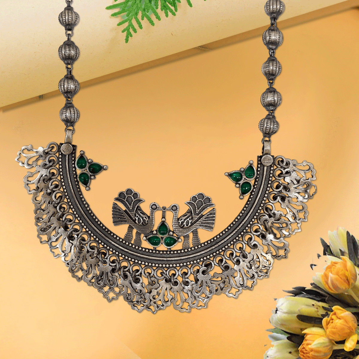 Eternal Grace Oxidised Necklace