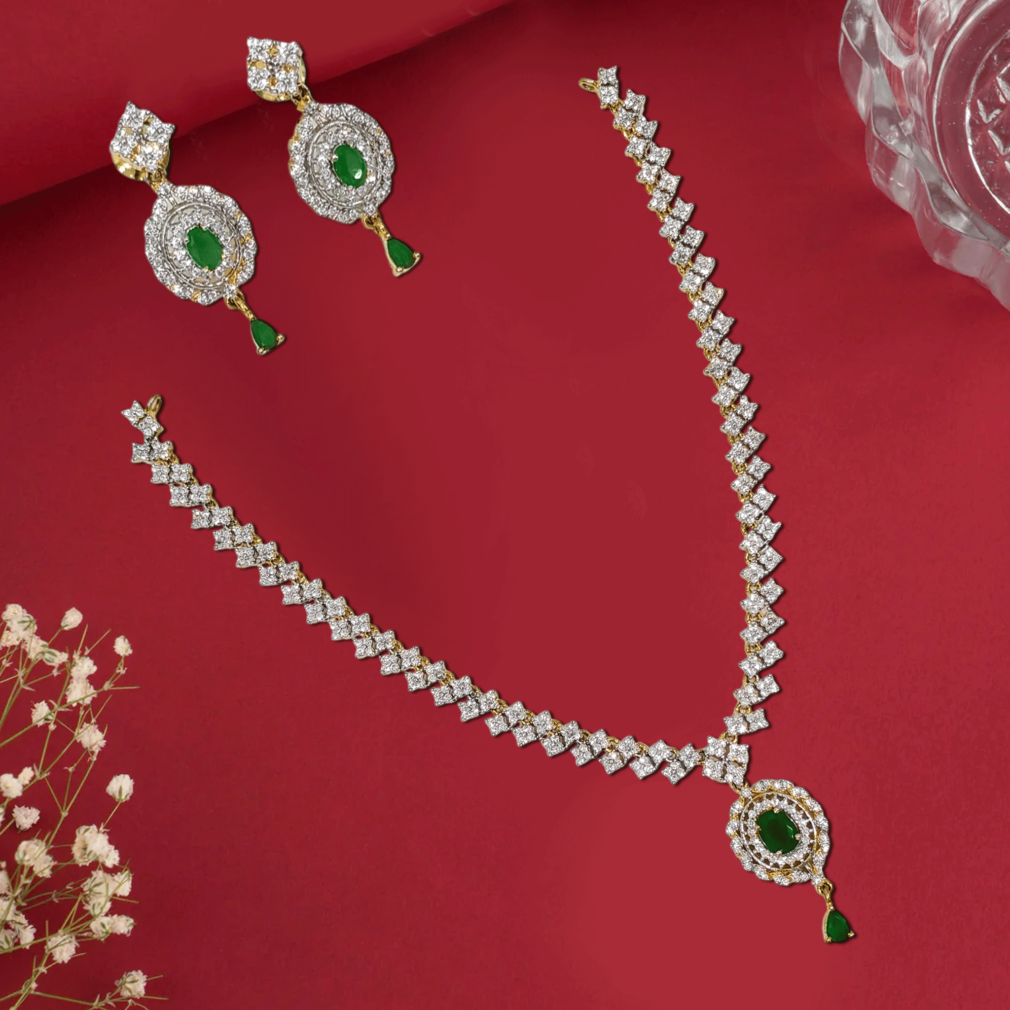 Dazzling Zircon Sparkle Necklace