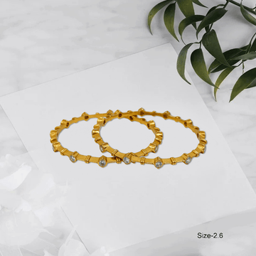 Radiant Royale White Stone Bangles