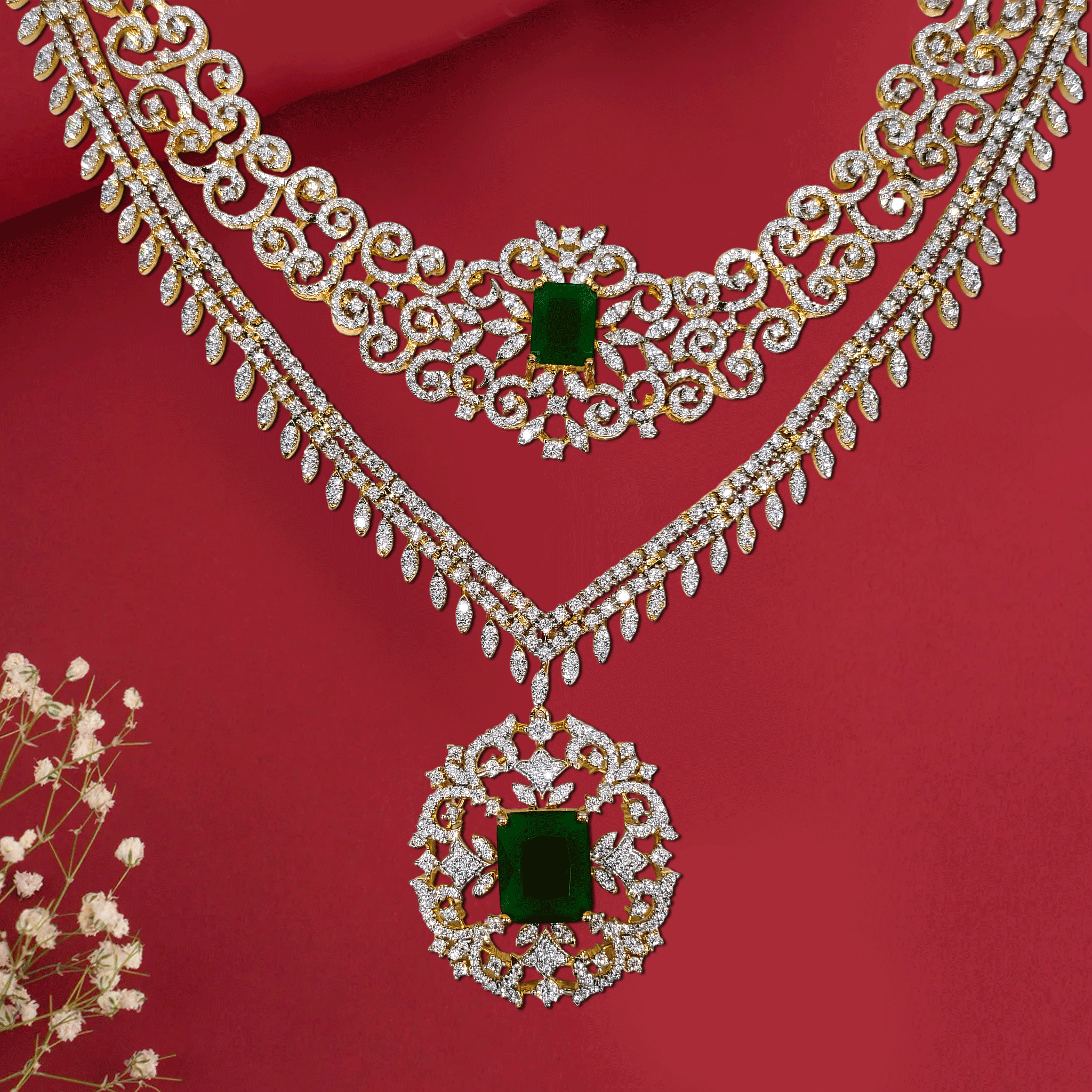 Dazzling Zircon Sparkle Necklace