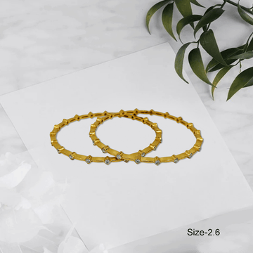 Radiant Royale White Stone Bangles