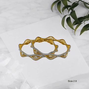 Radiant Royale White Stone Bangles